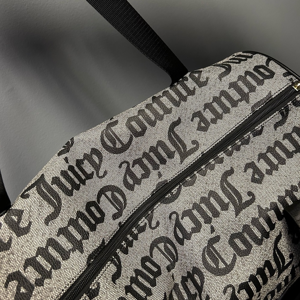 Juicy Couture Black and Gray Duffel Bag - Picture 4 of 6